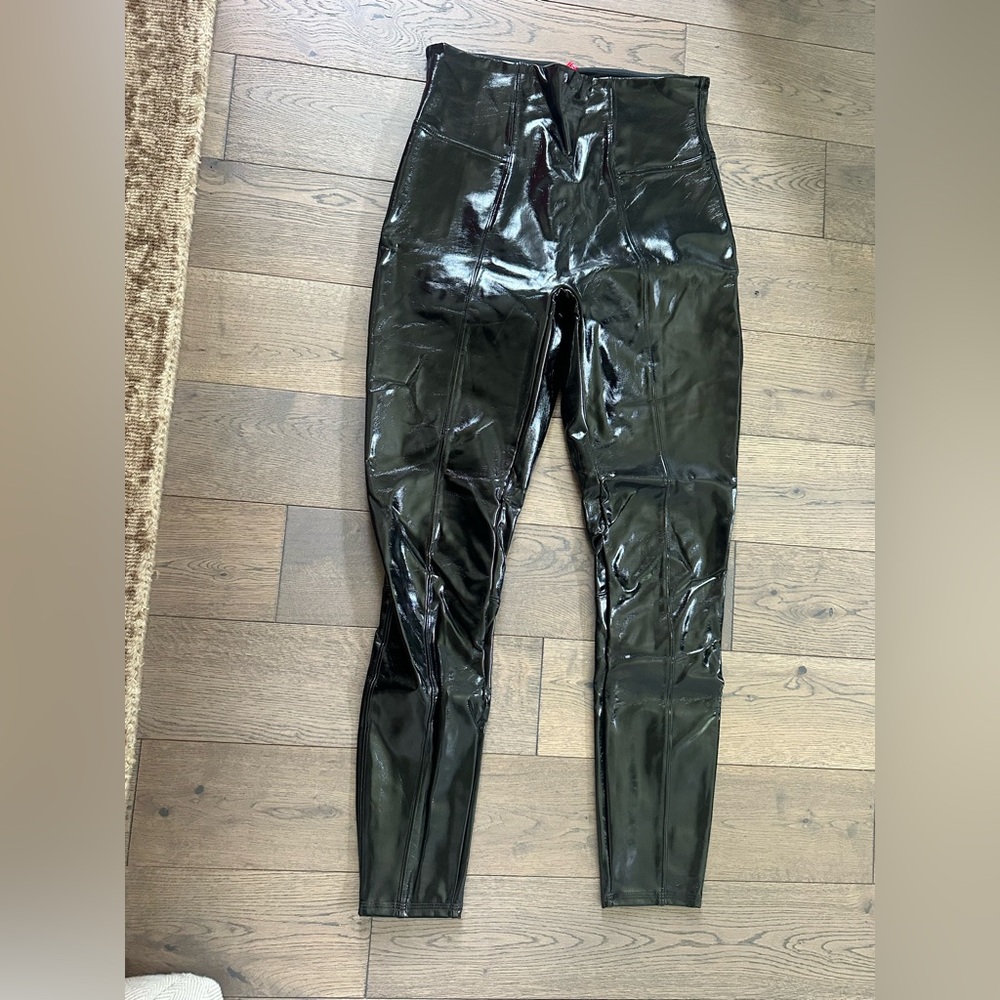 SPANX Shiny Black Leggings